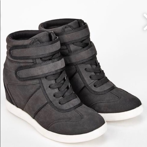 talisa perforated sneaker wedge